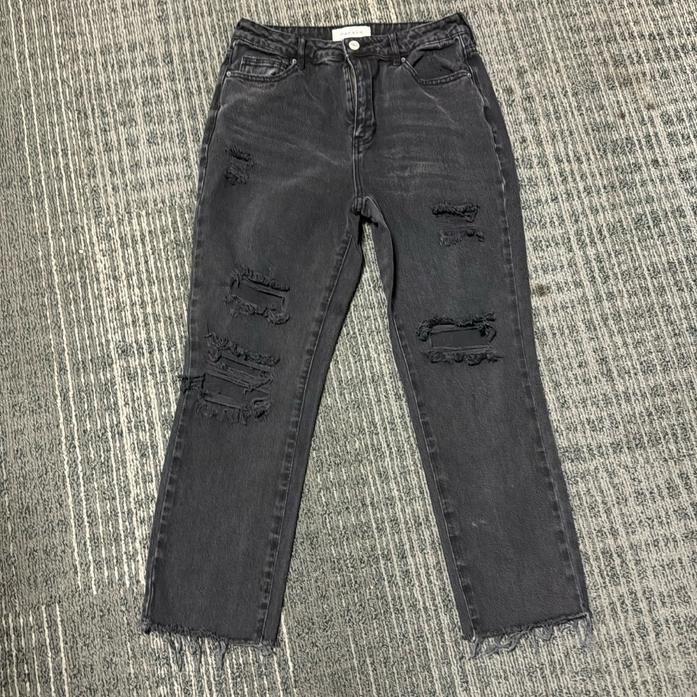 Black Pacsun ripped mom jeans